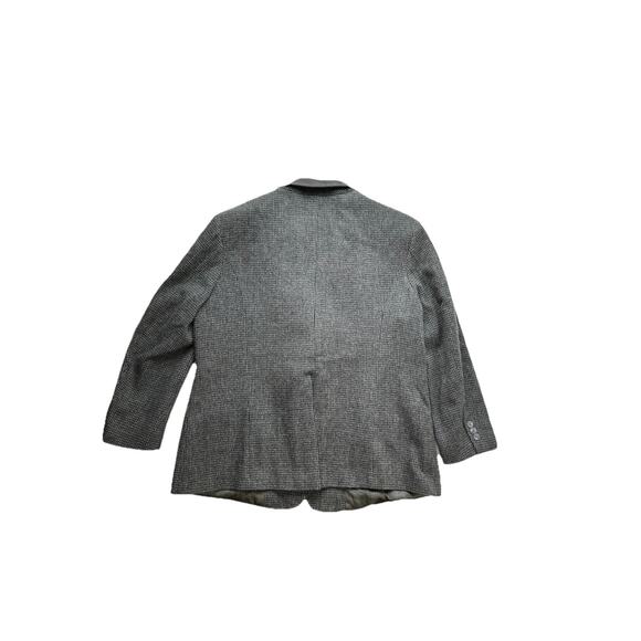 Vintage L.L. Bean 3 Button Tweed Blazer Women’s 16 Petite Jacket Suede Collar - Picture 7 of 8